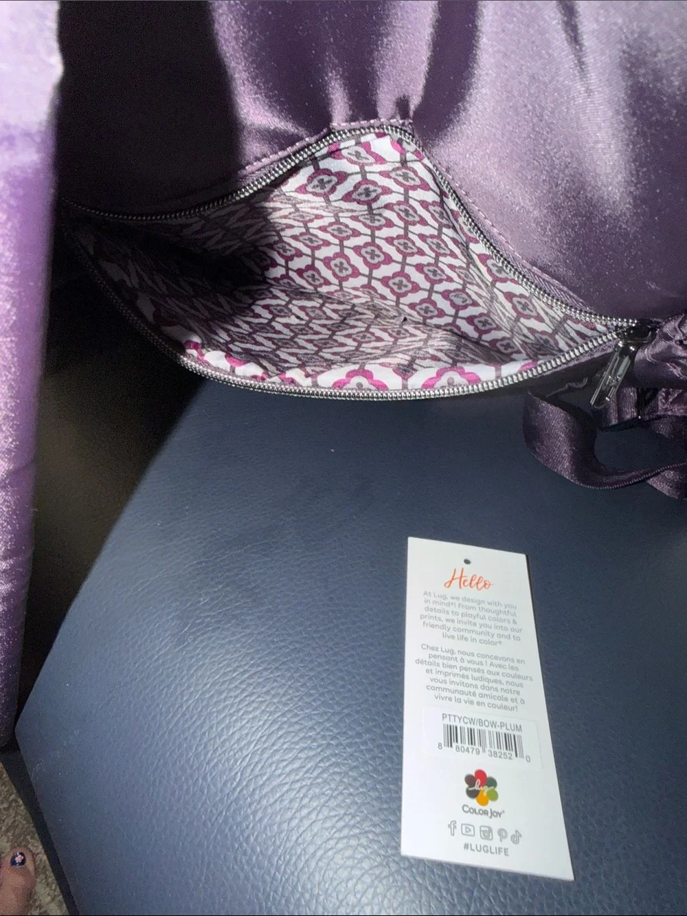 lug Pattycake backpack Plum - NWOT